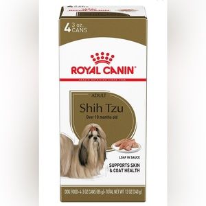 Royal Canin Adult Shih Tzu 4 pack loaf in sauce dog food. 4x4=16 3 oz cans